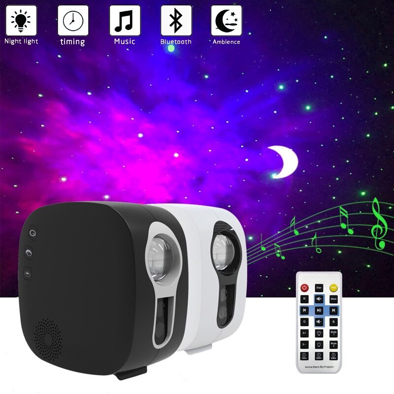 Bluetooth starry sky Projecto LED Night Light Nebula Ocean Music Speaker Control