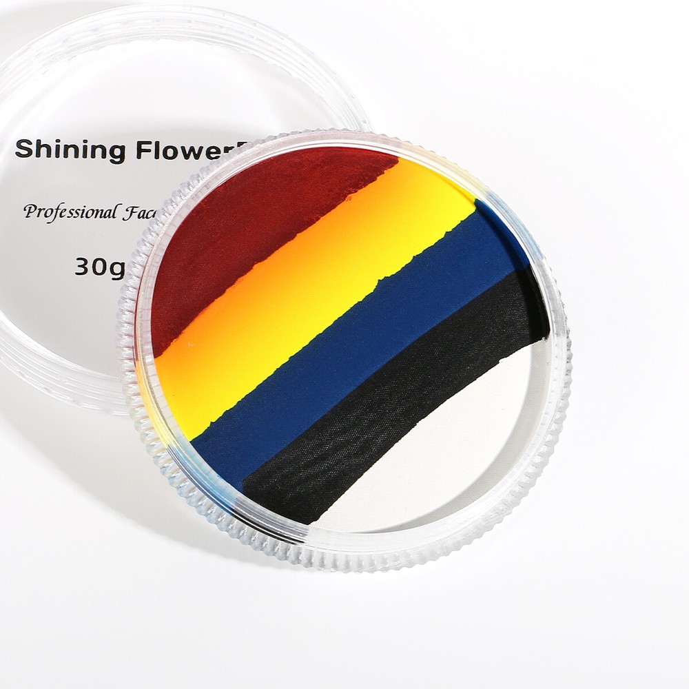 3 Pack Split Cake Face Paint Water Based Rainbow Face Paint for Halloween Makeup