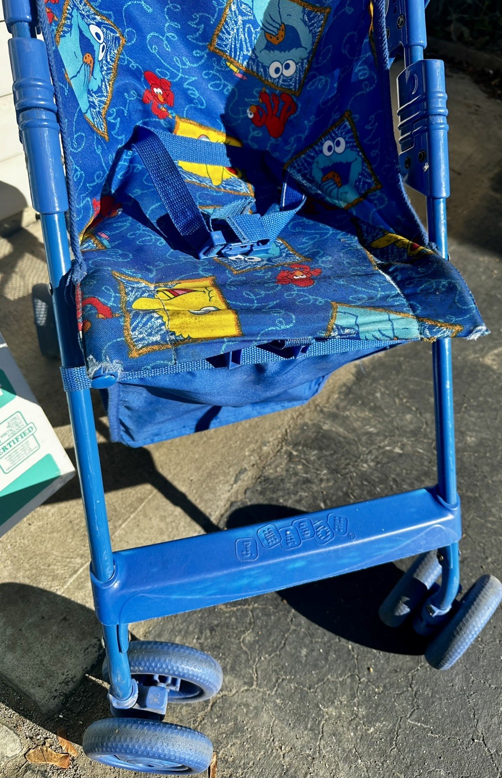 Vintage J.Mason Sesame Street Light Weight ELMO Skedaddle Stroller Cool!