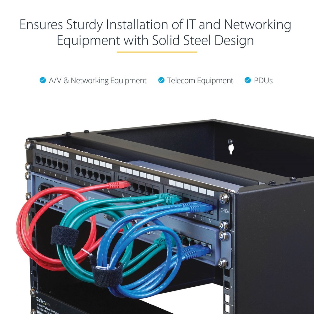 StarTech 4U 19 inch Network Wall Mount Rack for Switch/IT Equipment