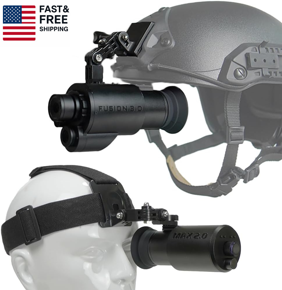 MAX 2.0 Digital Night Vision Goggle & Fusion 3.0 Thermal/Nv Goggle - Head & Helm