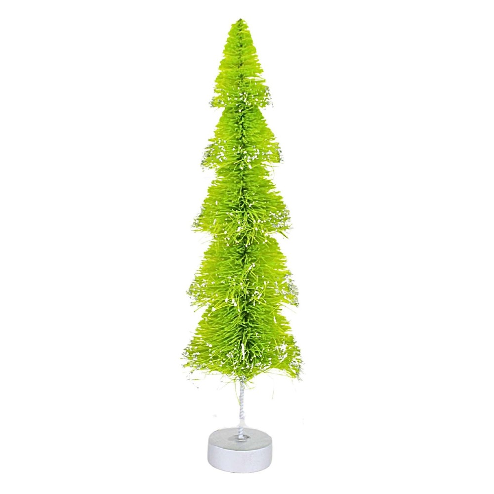 Bethany Lowe Layered Bottle Brush Decorative Sisal Glittered Tree