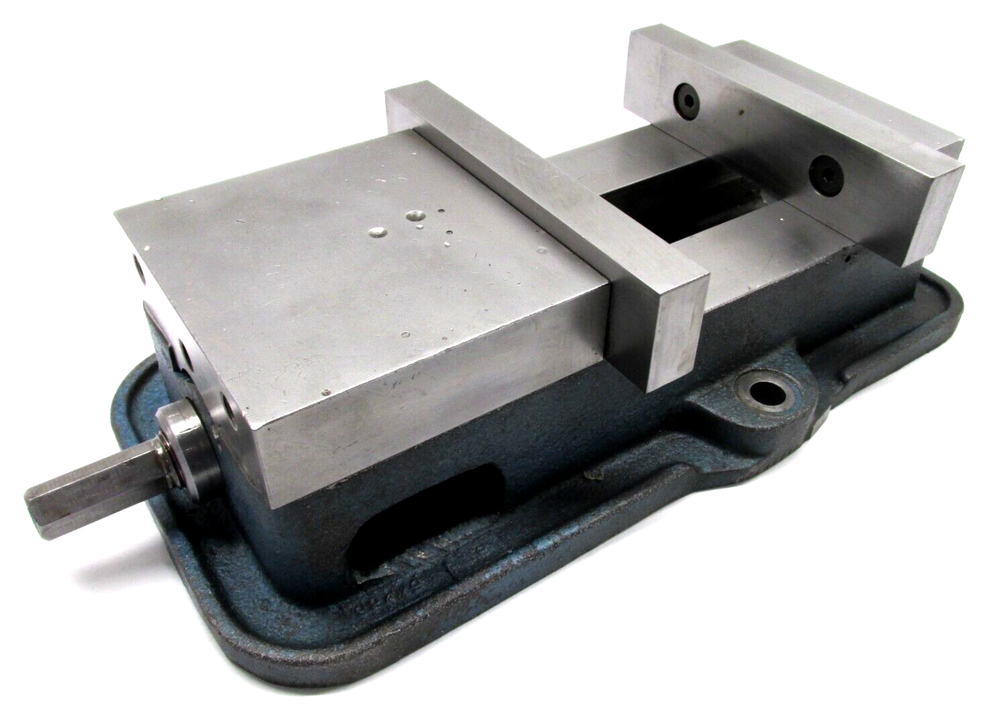 NICE! KURT ANGLOCK 6" MILLING MACHINE VISE w/ JAWS & HANDLE - #D60