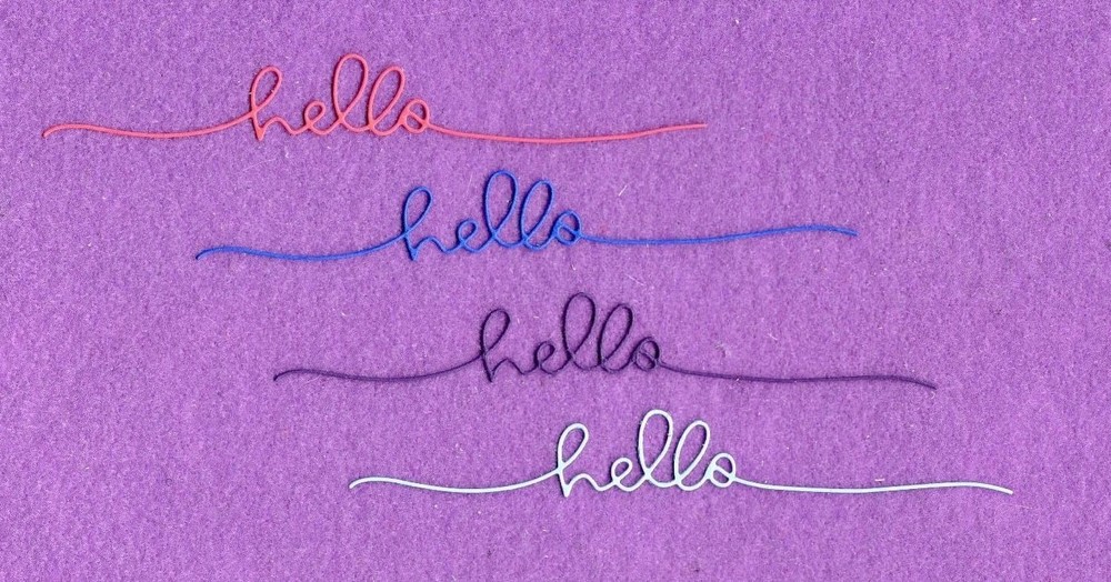 HELLO # 8 die cuts scrapbook cards