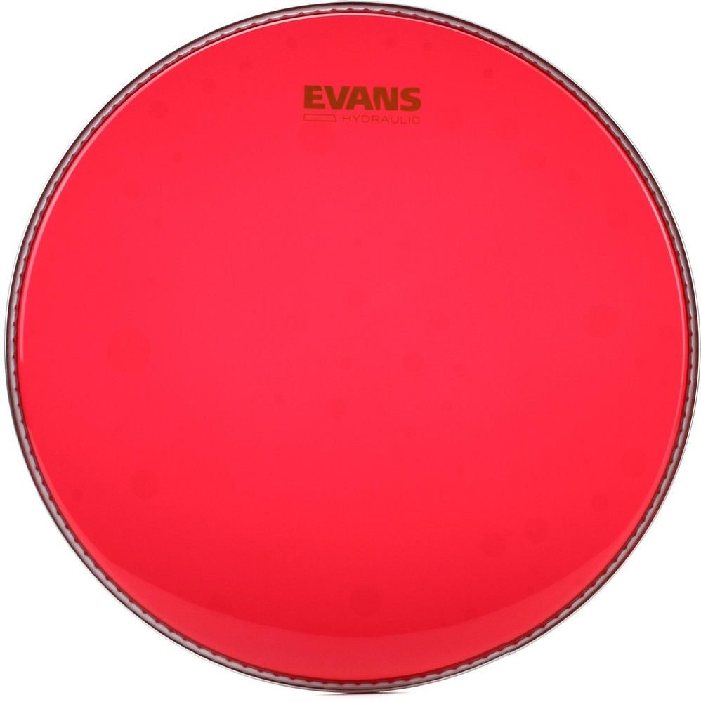 Evans Hydraulic Red Drumhead - 14 inch + Evans TT13HR Value Bundle