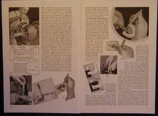 Using Precision Measuring Tools 1944 How-To article