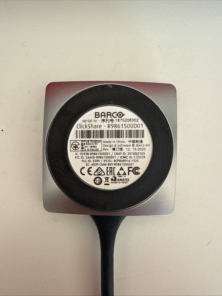 Barco ClickShare CS-100 Wireless Presentation System R9861510 With Clicker