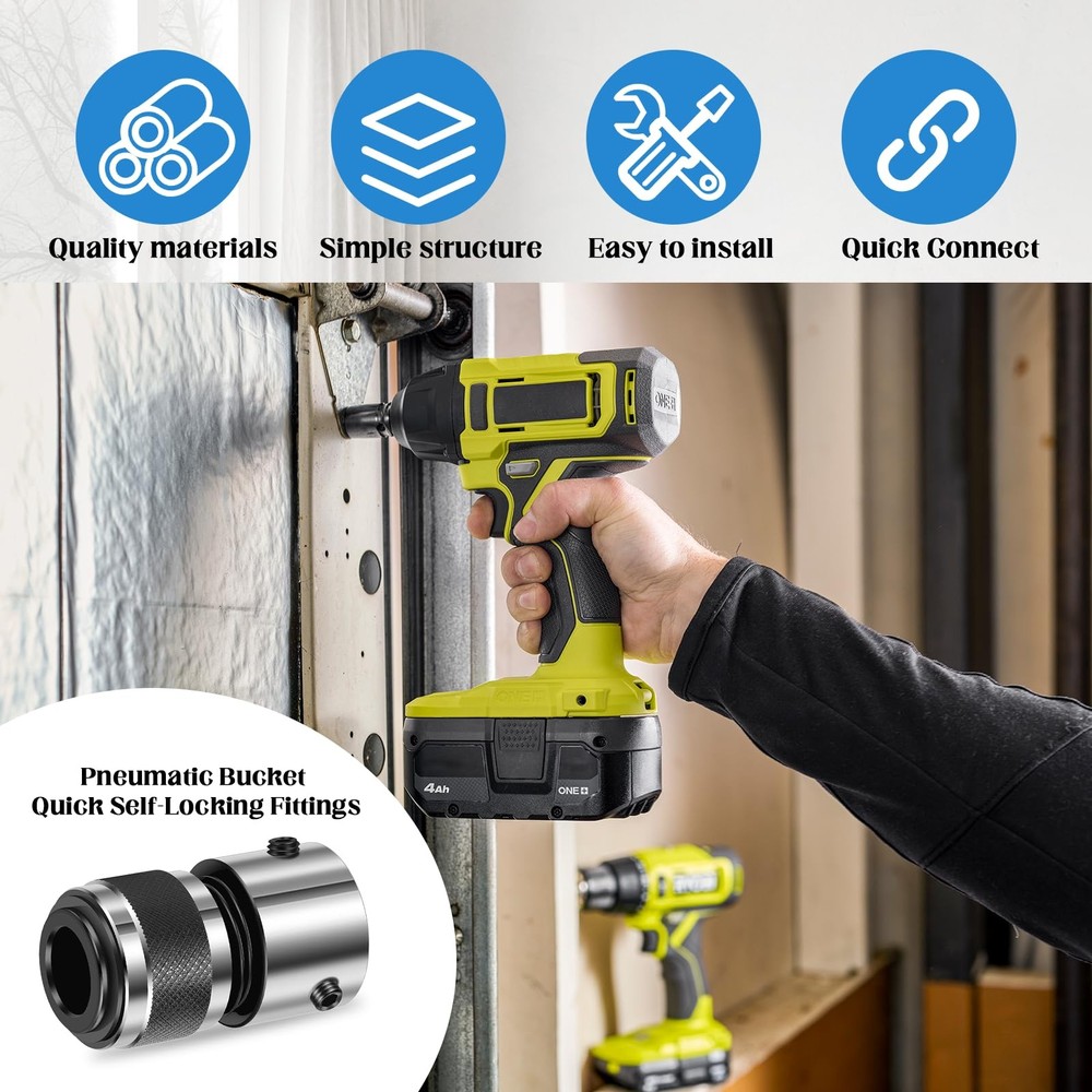 2 Pack Quick Change Chisel Retainer for Hammer Socket Adapter, Hammer Quick C...