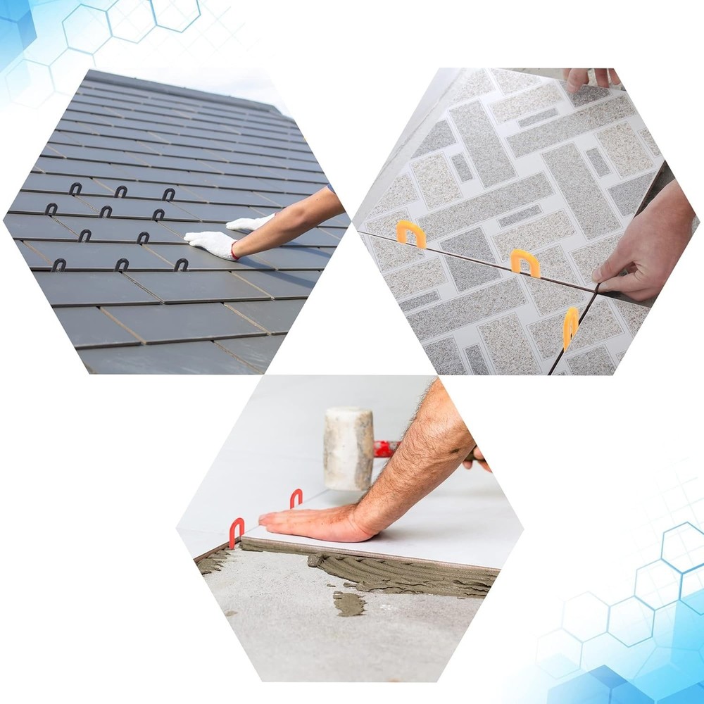 Tile Leveling Plastic Shims, U Shape Design, 400 Count Pack