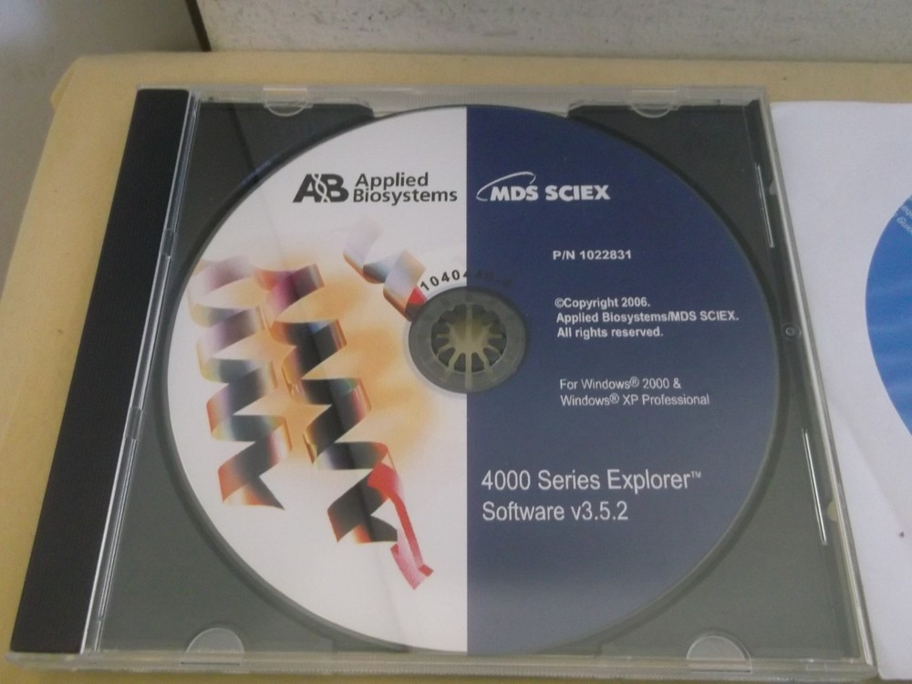 15 APPLIED SCIEX MALDI TOF 4800 SOFTWARE DISCS DELL DRIVERS UTILITIES MICROSOFT