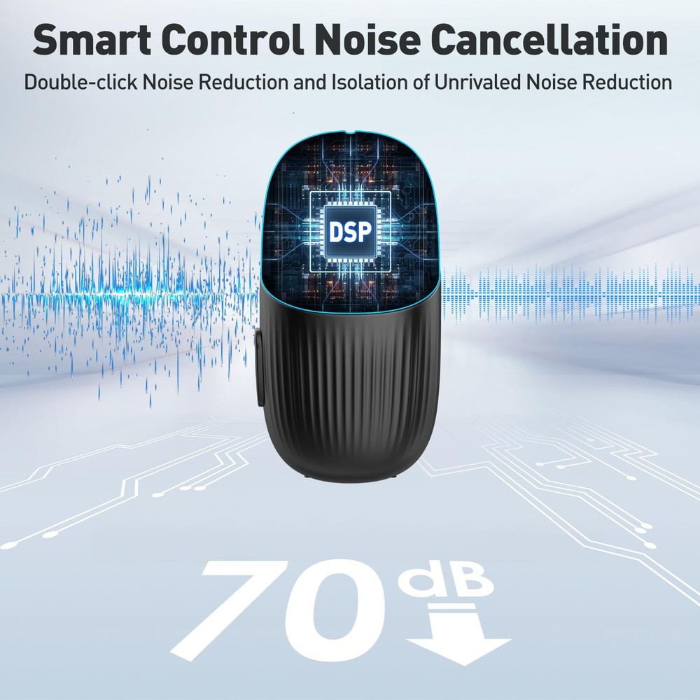 Wireless Lavalier Microphone for iPhone, Android, Mini Microphone with Noise ...