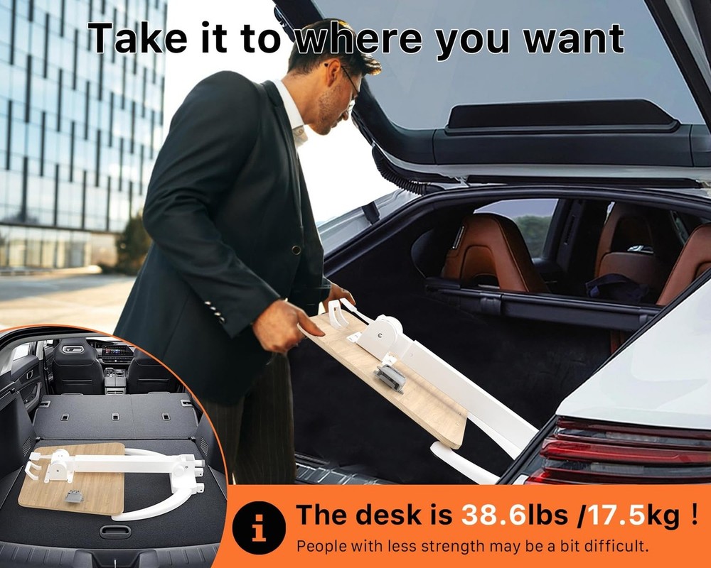 JOY worker Foldable Mobile Standing Desk, Pneumatic Height Adjustable Sit Sta...
