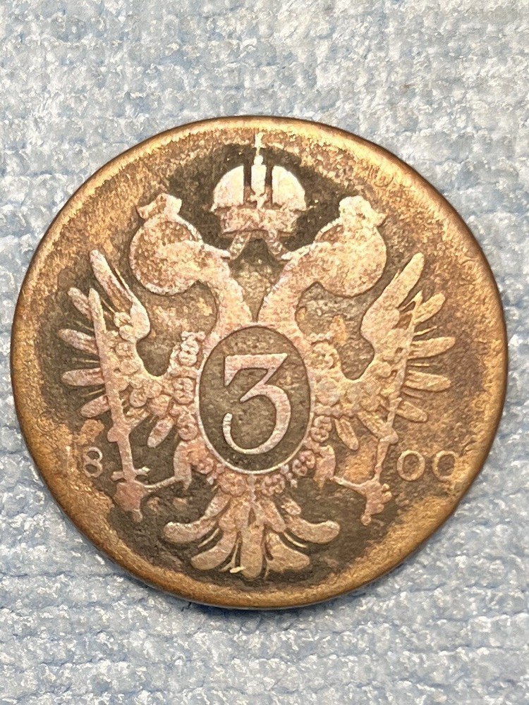 Austria - 3 Kreuzer 1800 A - Pd