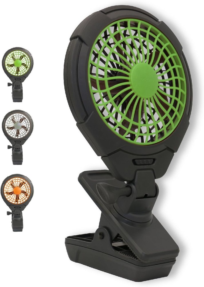 O2COOL 5-inch Battery-Powered Clip Fan Adjustable Rotating Function 4 AA Battery