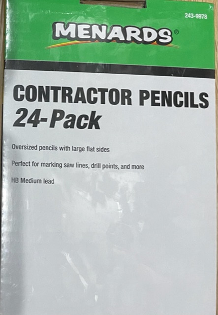 1 24-pack Contractor Carpenter Pencils