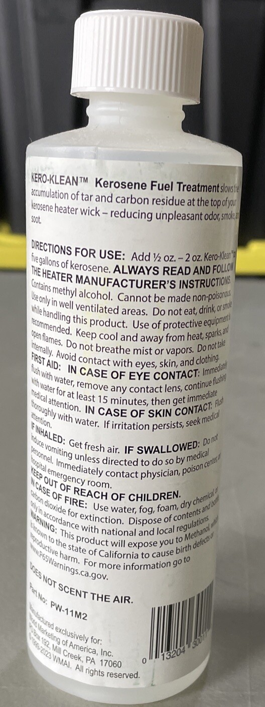 Kero-Klean Kerosene Fuel Treatment Reduces Odor 8oz PW-11M2