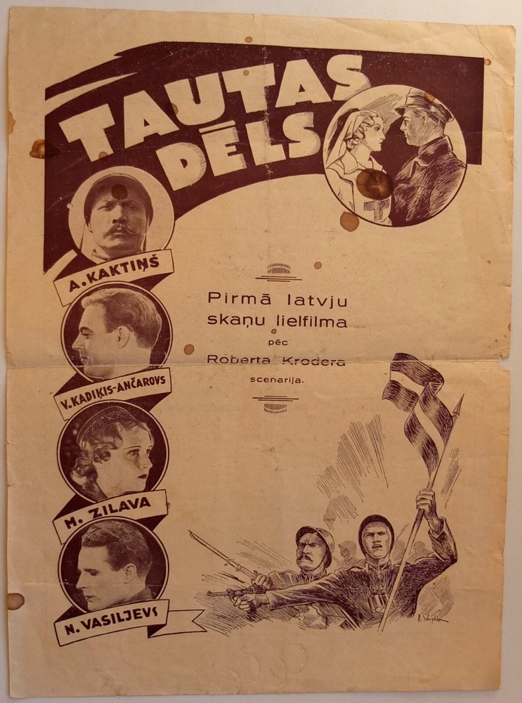 Latvia Liberation War Vintage Flyer 1934