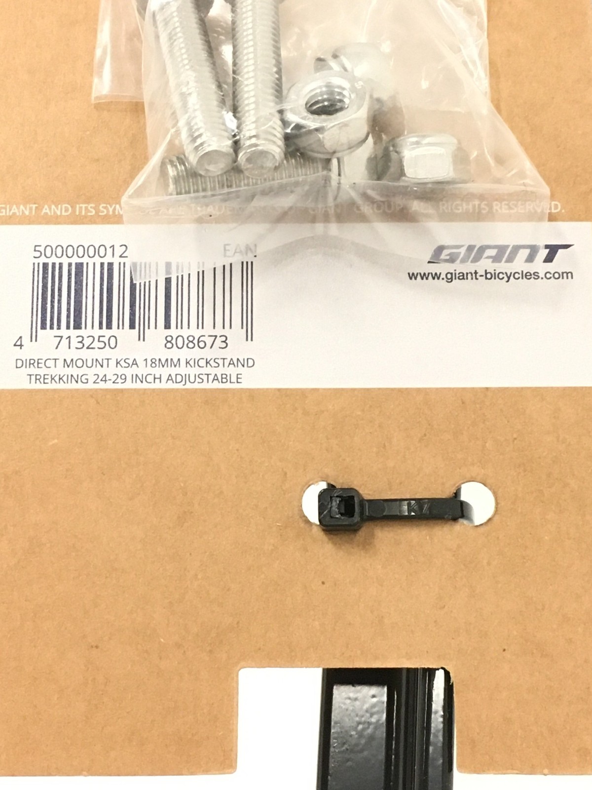 NEW Giant KSA 18mm Direct Mount Kickstand 24-29in Adjustable Black QTY AVAILABLE