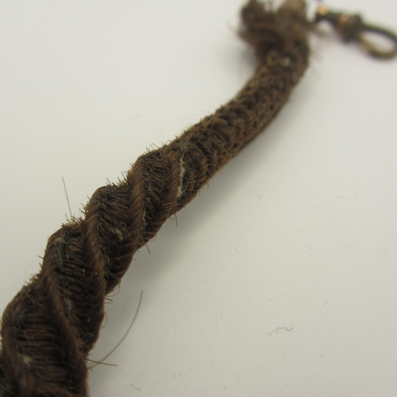Vintage Watch Chain Mourning Hair T Bar READ