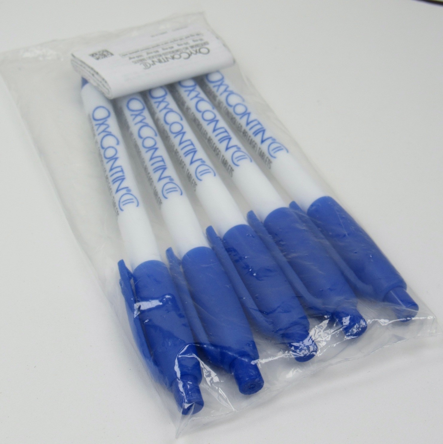 Oxycontin PENS Drug Rep Pharmaceutical Promo Lot of 5 Sealed in Original Package