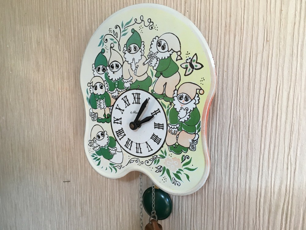 Vintage Clock Soviet Mechanical Clock Working Soviet CLOCK Soviet Wall Clock