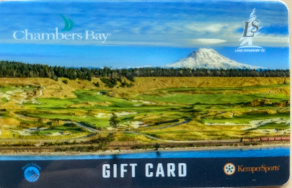 Chambers Bay golf course gift card