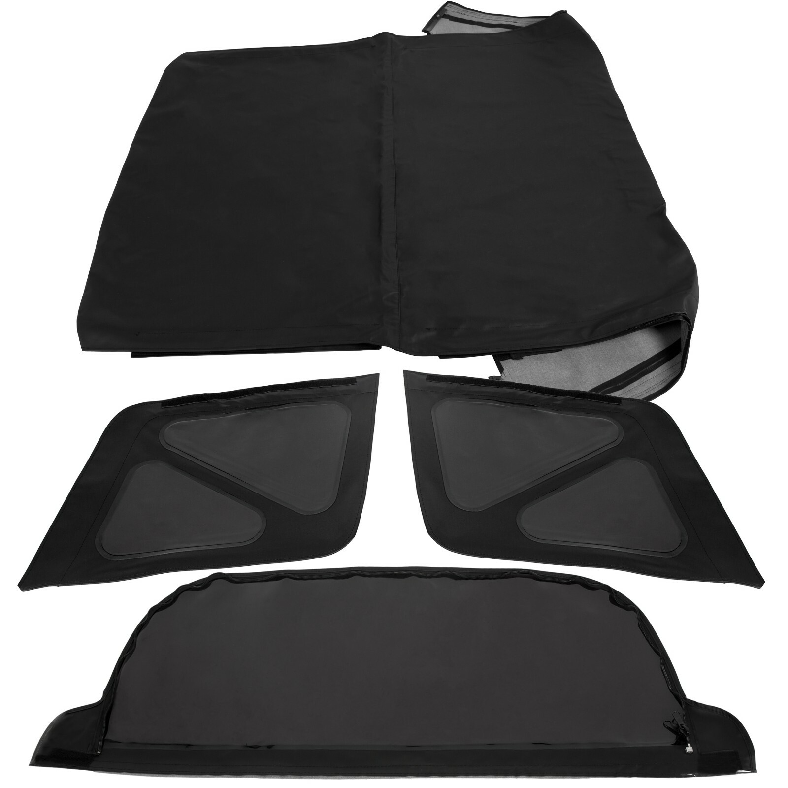 For 1995-1998 Suzuki Sidekick & Geo Tracker Soft Top w/ Tinted Windows in Black