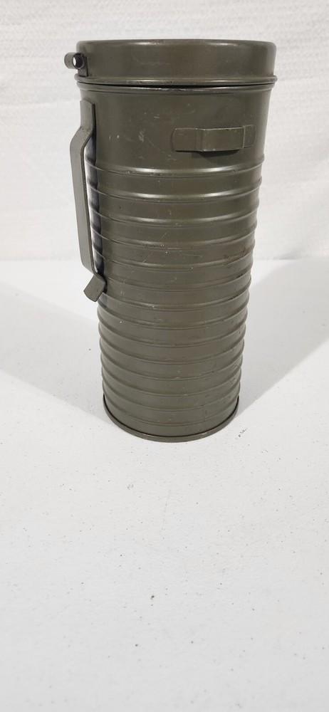 Vtg Gas Mask Canister - Container Only