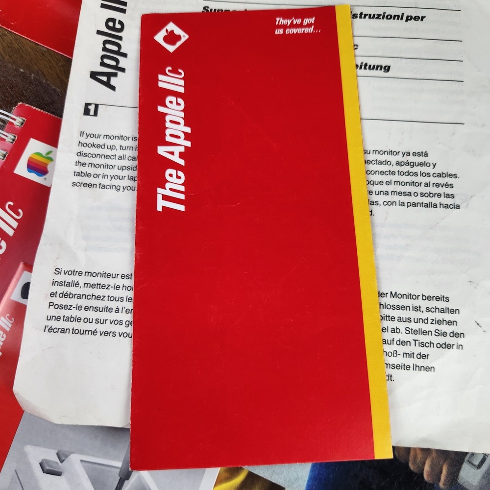 Apple IIc Computer Manual Lot Original Guides System Utilities Joystick Setup