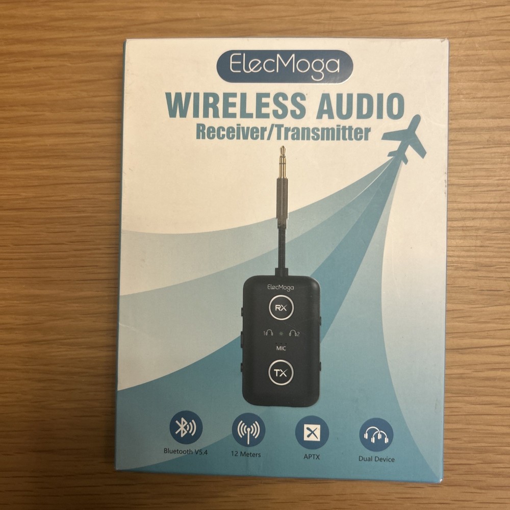 Upgraded Airplane Bluetooth 5.4 Transmitter with Qualcomm Chipset, ElecM...