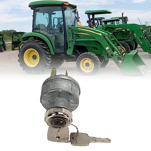 AR58126 Ignition Switch, Universal Replacement Ignition Switch with 2 Keys,