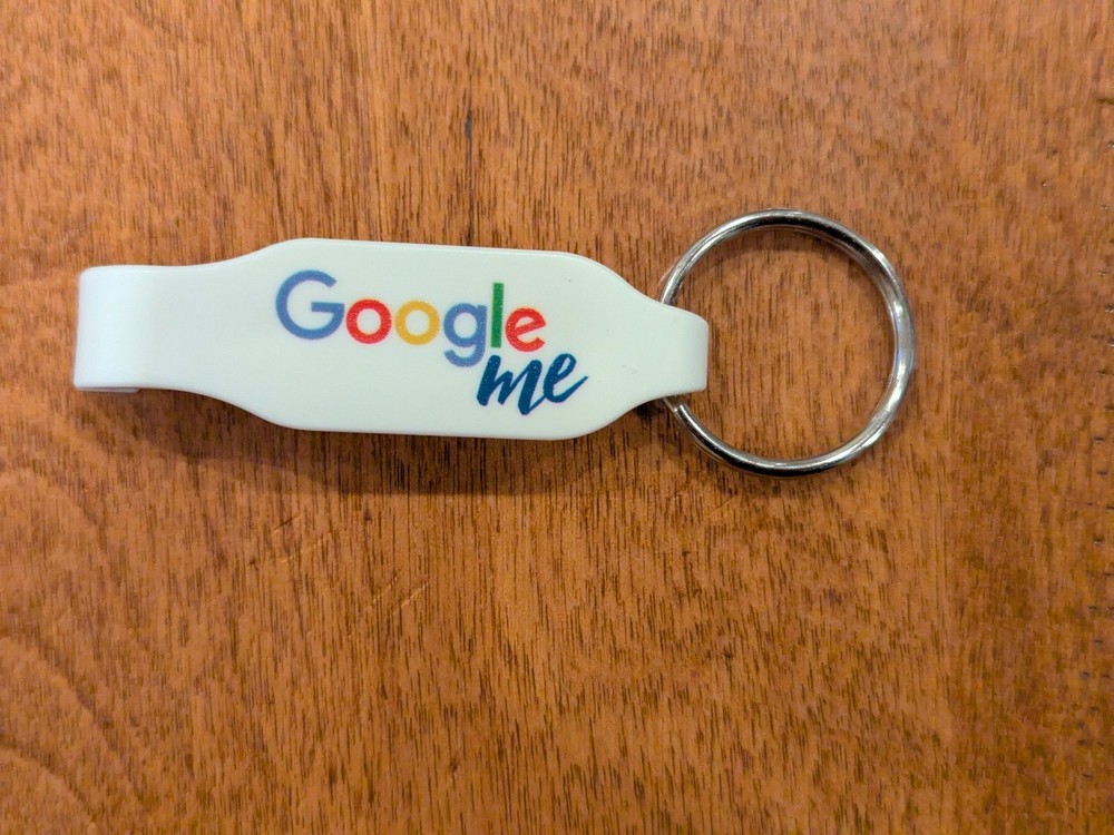Google Keychain and Bottle Opener Authentic