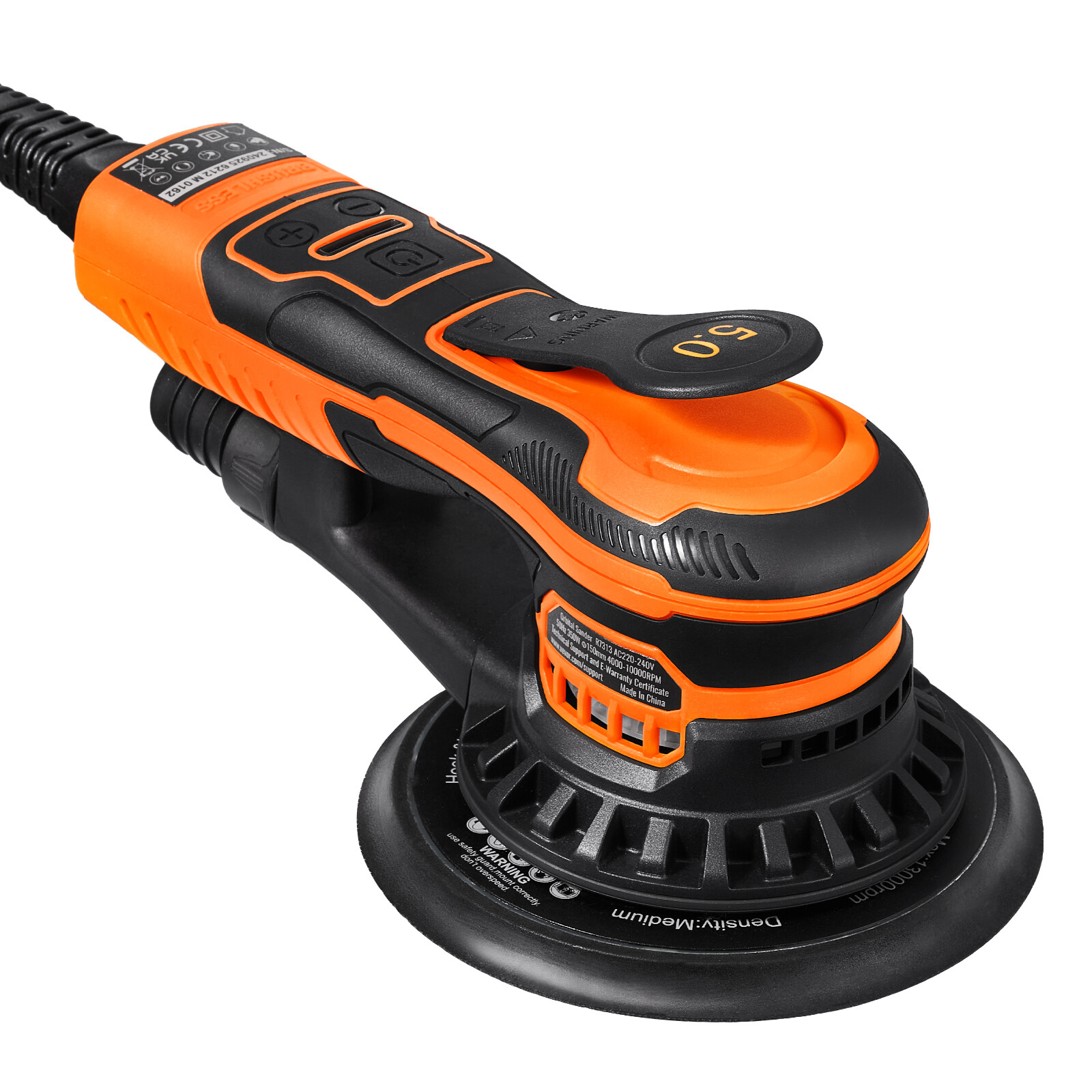 Random Orbital Sander 5" & 6" Brushless Orbital Sander Sander 10000PRM 6 Speed