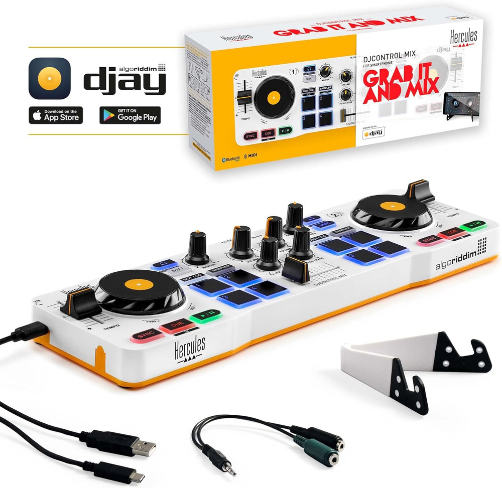 Djcontrol Mix – Bluetooth Wireless DJ Controller for Smartphones (Ios and Androi