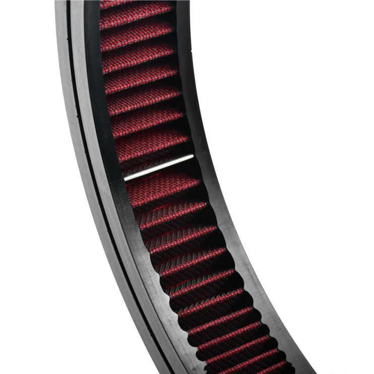 14" X 2" Washable & Reusable Round Air Cleaner Filter Element Replacement Red