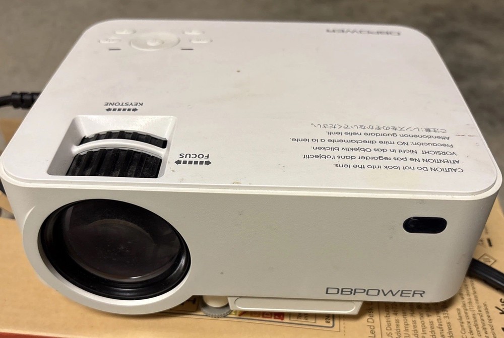 DBPOWER Portable Mini Projector, LED Display, Multimedia Home Theater