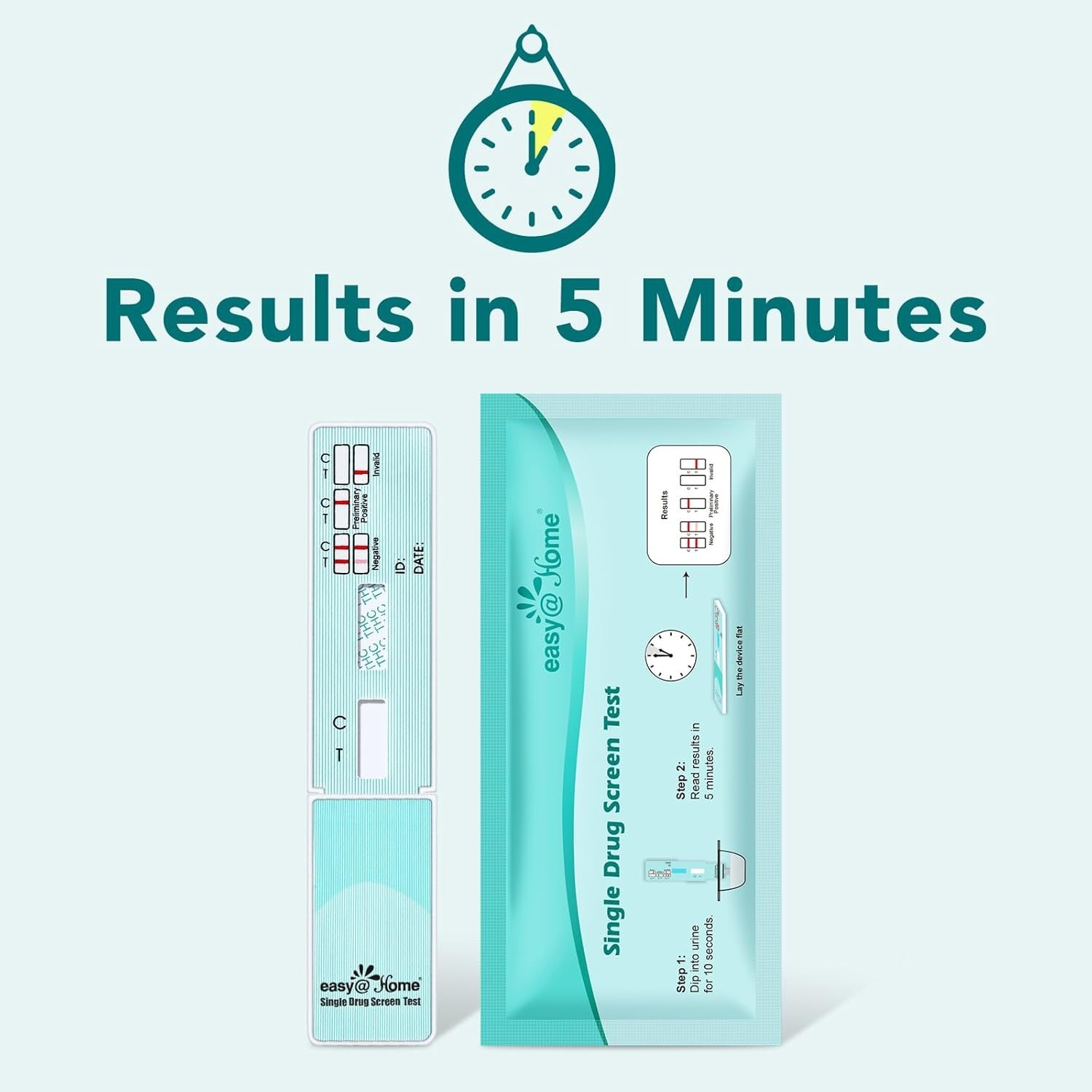 Easy@Home Single Drug Screen Test (Cannabinoids Urine Test) - THC 10 Pack