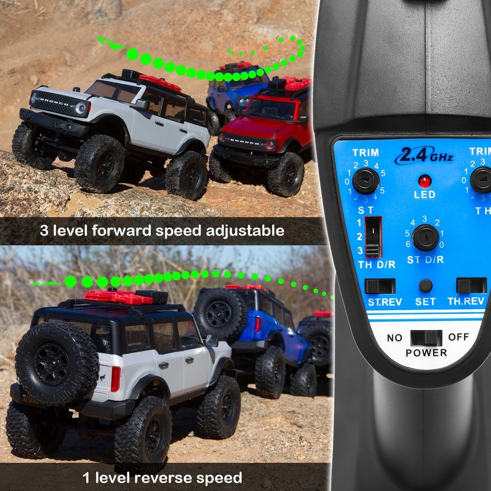 2 in 1 ESC & Receiver with 2.4G RC Transmitter ESC Remote Controller Combo