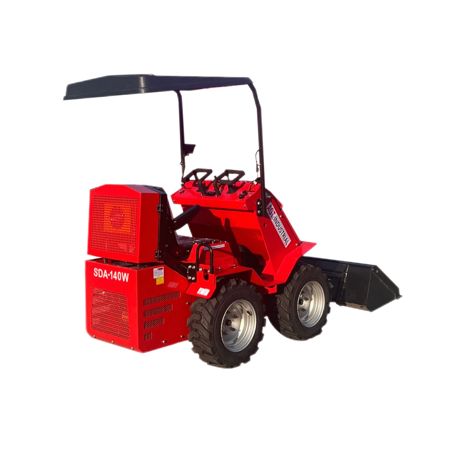 SDA-140W Ride-On Wheeled Mini Skid Steer Loader with RATO Engine