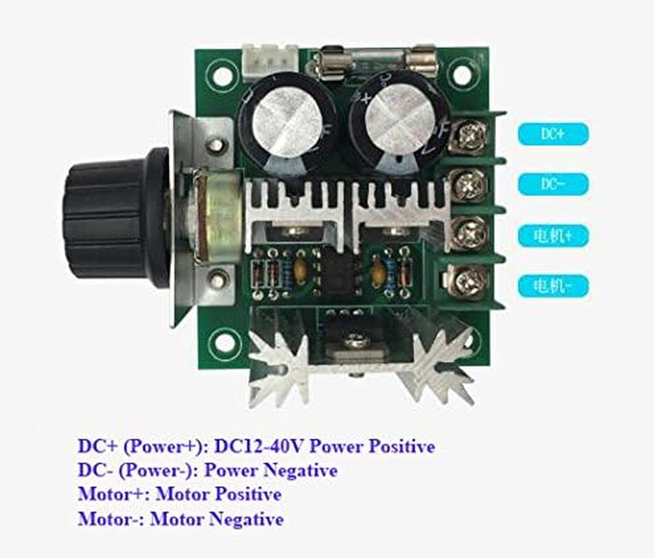 12V~40V 10A PWM DC Motor Speed Control Switch Controller Voltage Regulator Dimme