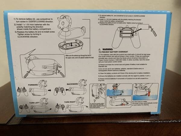 RC Remote Control Unicorn Boat