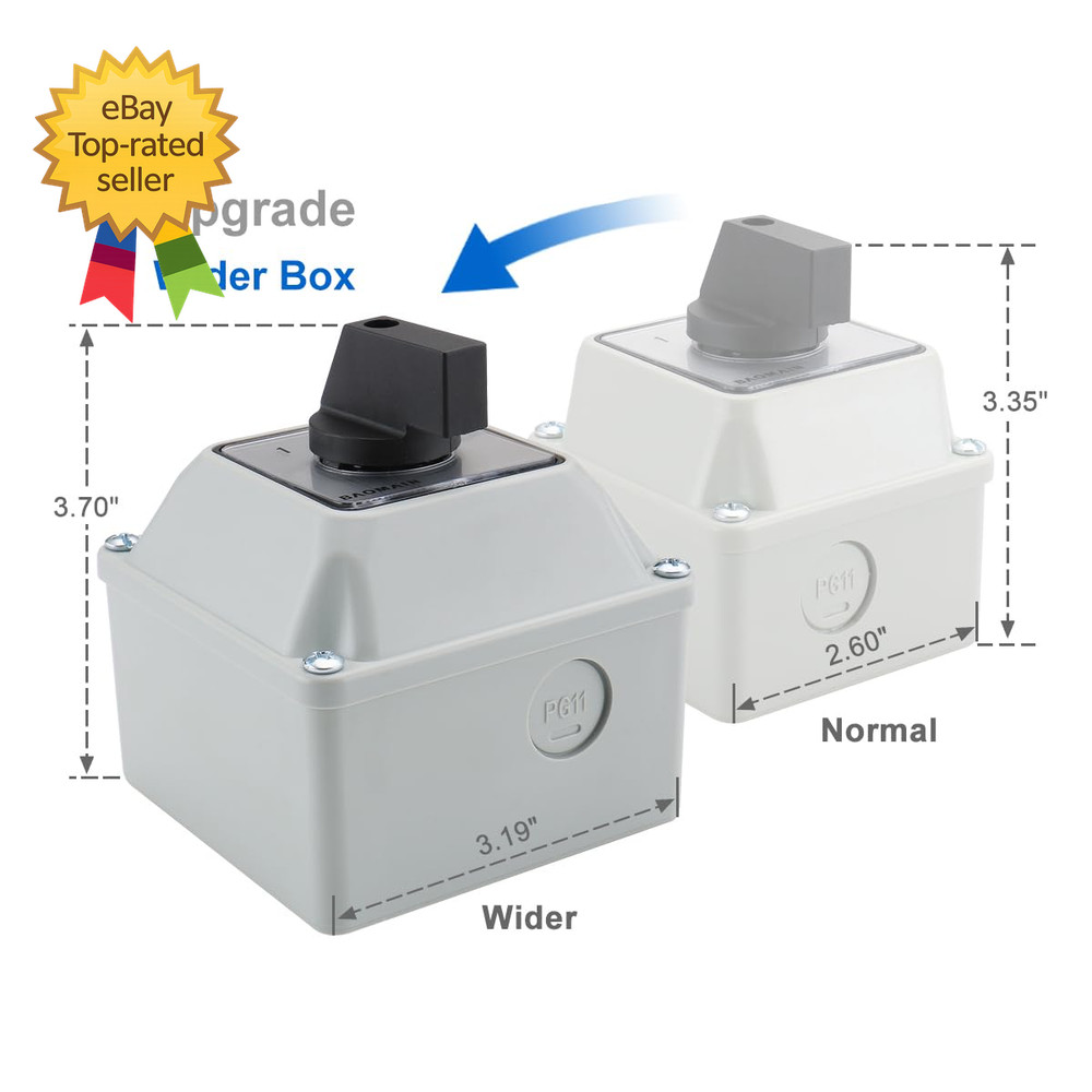 Universal Rotary Changeover Switch SZW26-20/D202.2D-W with Wider Master Switch E