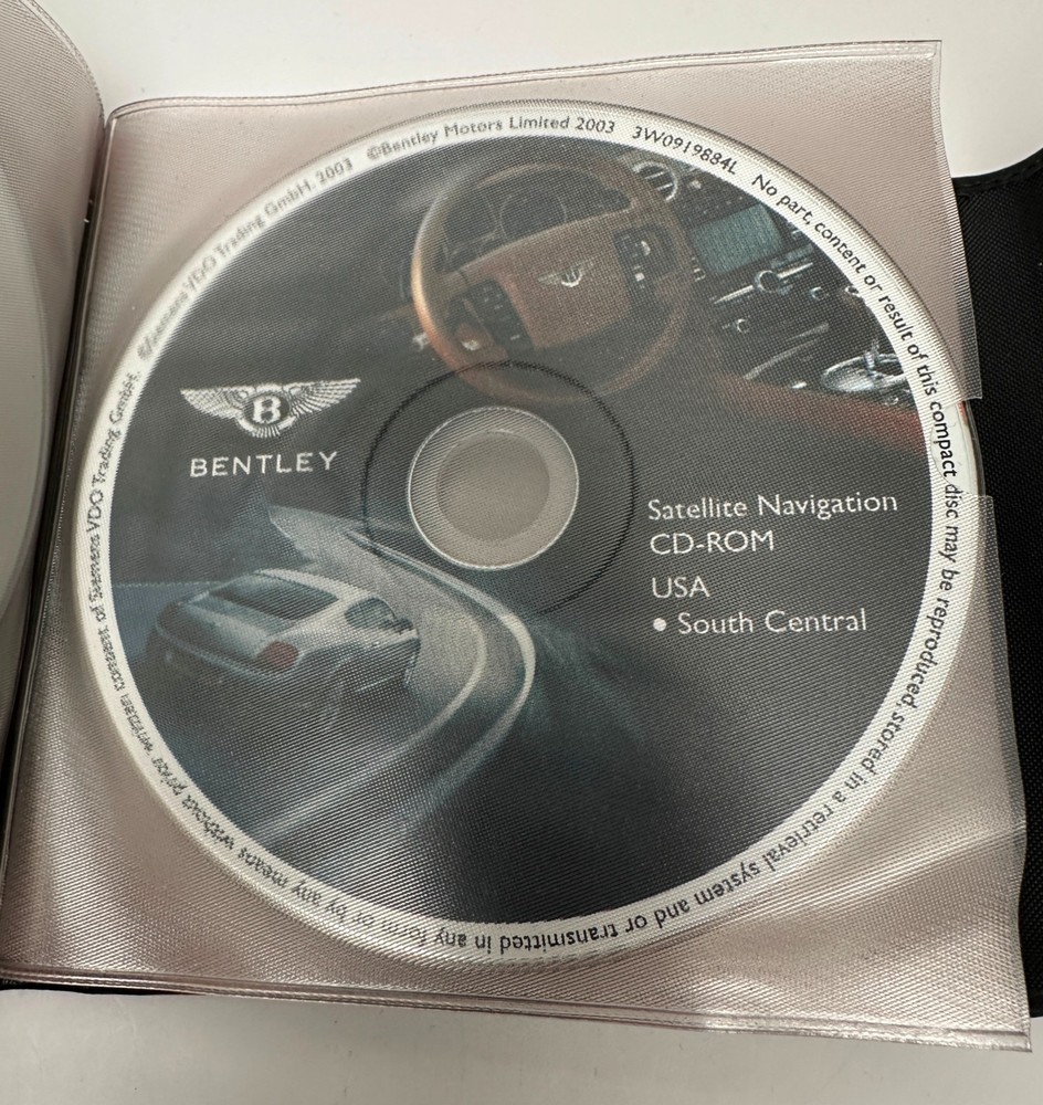 2003-2006 Bentley Continental GT Flying Spur Navigation CD US CAN Map 7 Disc Set