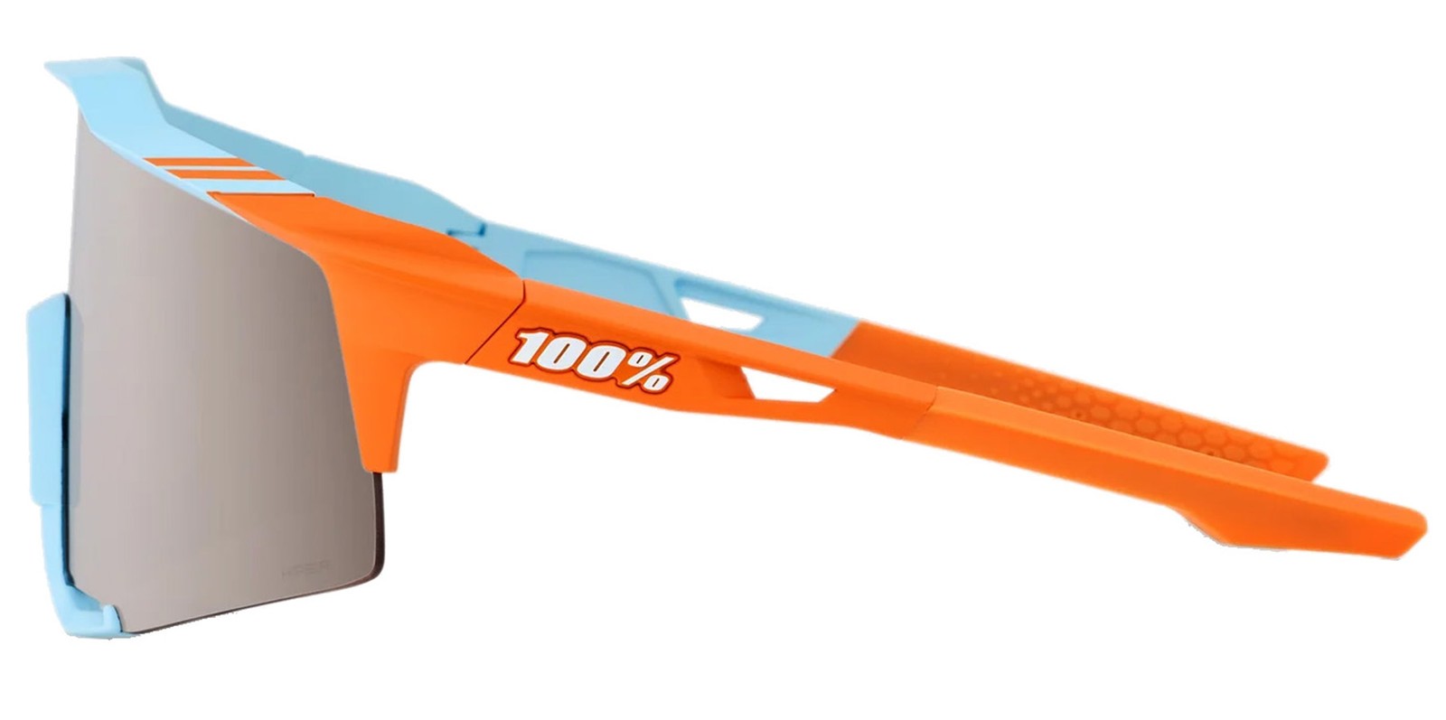 100% Speedcraft Soft Tact Two Tone Shield Wrap Sunglasses - 60007-00016