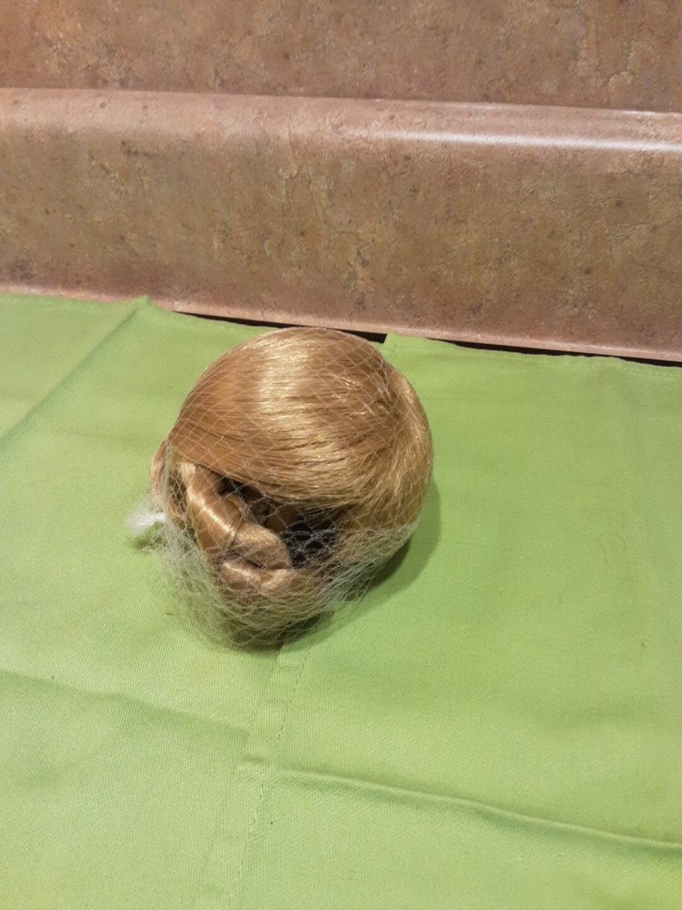 Vintage Doll Wig , Brown. #13