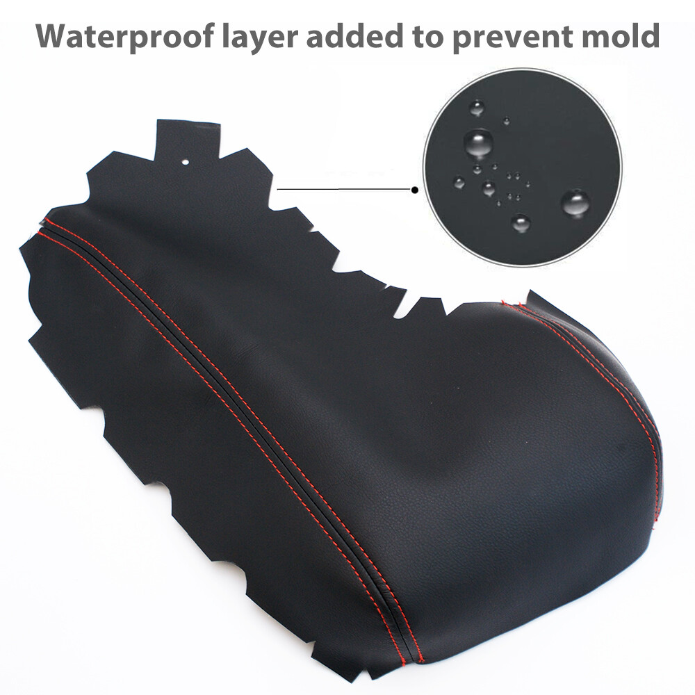 Fits 14-17 Lexus IS200t IS250 IS300 IS350 Leather Console Lid Armrest Cover Red