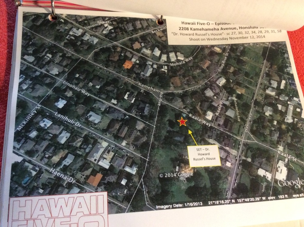 HAWAII FIVE-O ORIGINAL SCRIPT 513 SCHEDULE 2014 LA PO'INO DANIEL DAE KIM