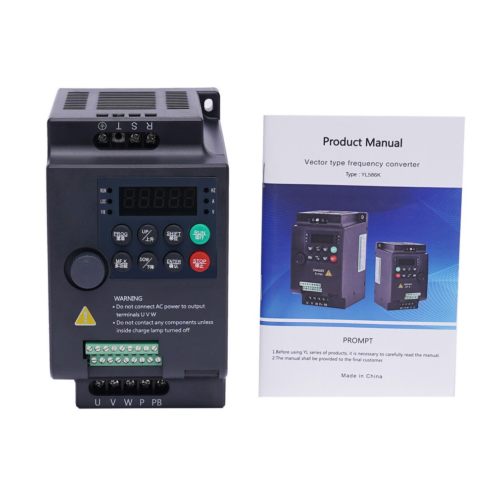 3hp 2.2kw Vfd Variable Frequency Drive Inverter Converter Motor 3 Phase Output