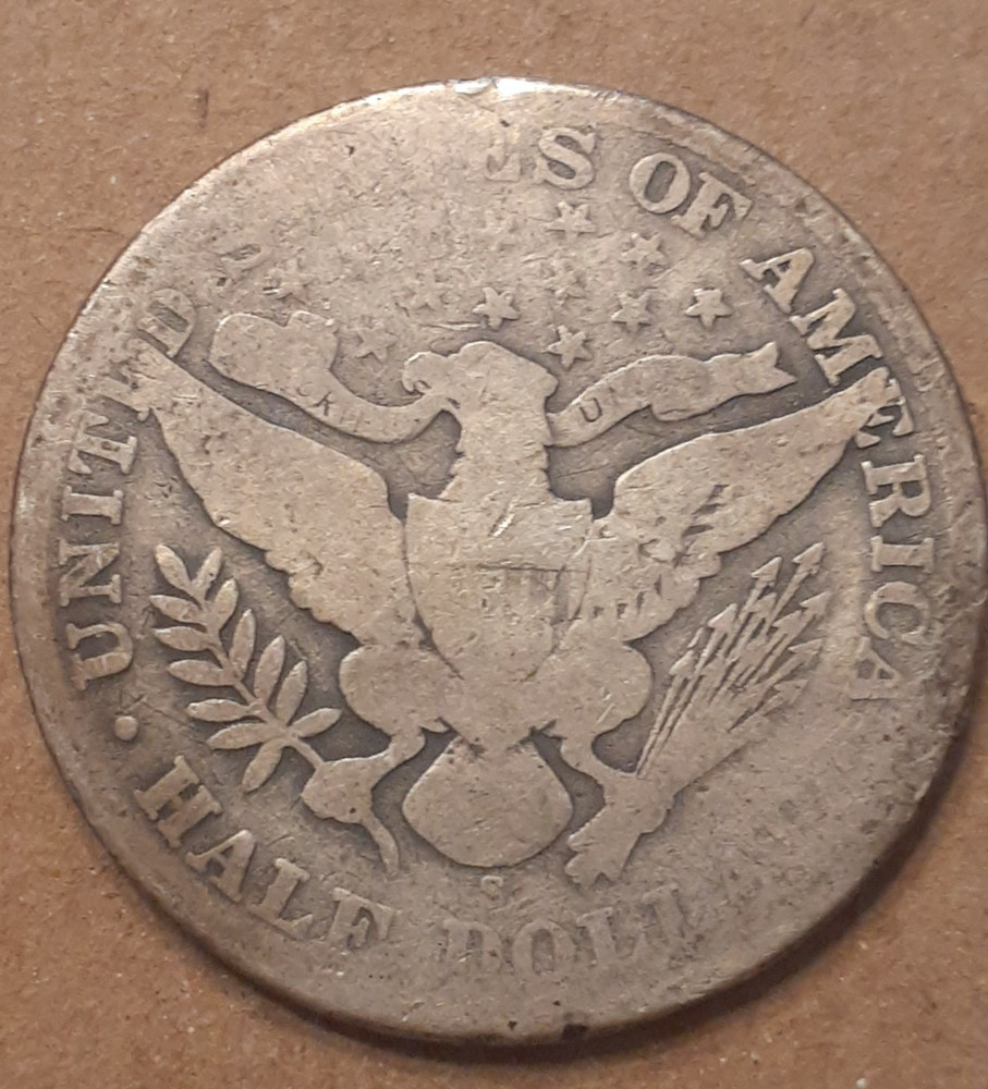 1909 S BARBER HALF DOLLAR
