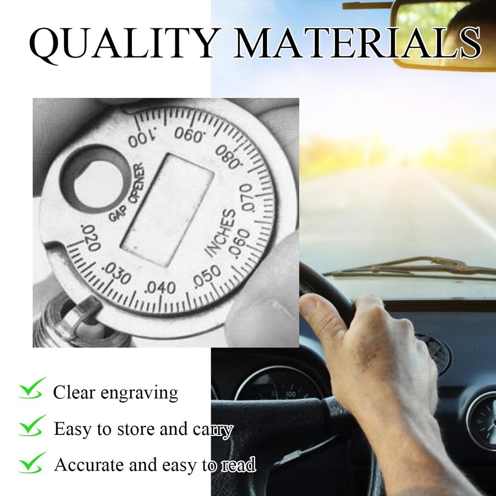 Yourkar 2 PCS Spark Plug Measuring Tool, Wire Gap 2